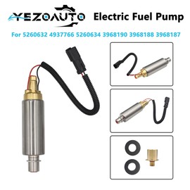 Yezoauto Fuel Transfer Pump(24V) for Cummins 3.9L & 5.9L ISB B-Series, 8.3L ISC C-Series Engine 5260632 4937766 5260634 3968190 3968188 3968187