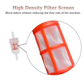 Gas Inline Fuel Filters, Replacement Fuel Filter for Motorcycles, UTVs, Lawn Mowers, Agricultural Equipment and others (5/16", Filter Mesh Type)