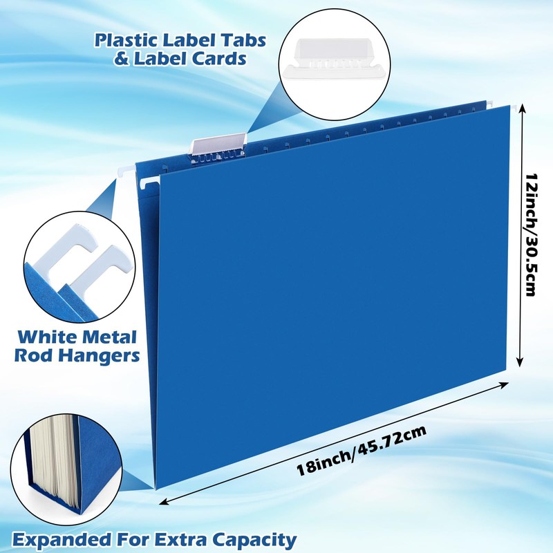 Dispowreath 11 x 17 Extra Large Hanging File Folders for