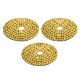 Sourcingmap Diamond Polishing Sanding Grinding Pads Discs 4 Inch Grit 50 3 Pcs for Granite Concrete Stone Marble