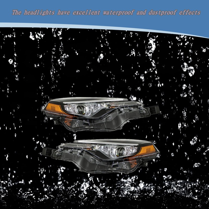 LABLT Headlights Replacement for 2017 2018 2019 Corolla LE Eco