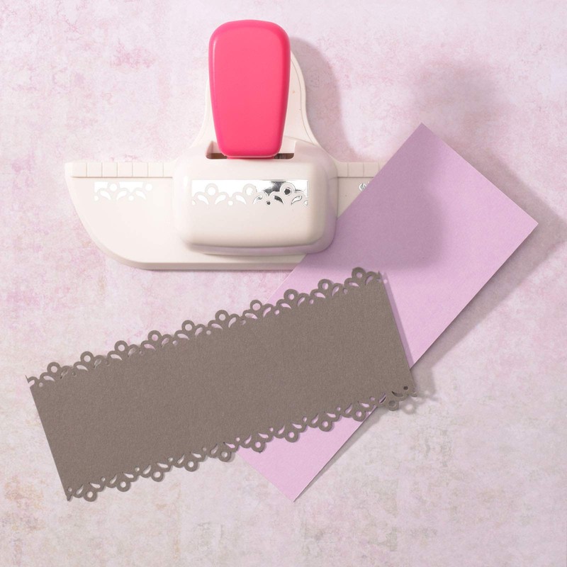 Vaessen Creative Border Punch with Sweet and Petite Flowered Edge