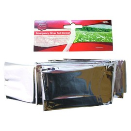 Emergency Silver Foil / Survival Blanket. Ideal For Cars, Caravans