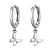 Umiwe Dangling Women's Ring Earrings, S925 Silver, Hypoallergenic, Small, Platinum