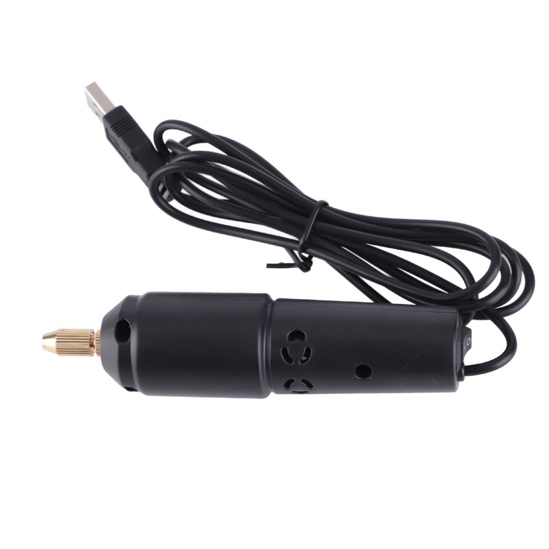 Mini Electric Drill 0.8‑1.2mm Portable Handheld USB Powered Micro Electric