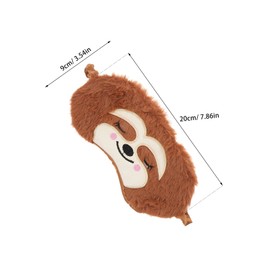 FOMIYES 2pcs Kids Plush Sleeping Eye Masks With Elastic Strap Light-blocking Soft Sleeping Eye Cover Blindfold For Home Office Travel