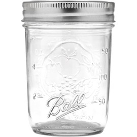 Ball Regular Mouth Mason Jars with Lids & Bands, Half Pint, 8-oz (2-Pack)