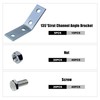CNQLIS 1-5/8" Strut Channel Angle Bracket Strut Fitting with 4