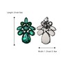 BriLove Clip-On Earrings Elegant Stunning Teardrop Crystal Rhinestone Cluster Statement
