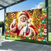 BlissYard Christmas Banner Backdrop Santa Claus Jolly St Nick Holding