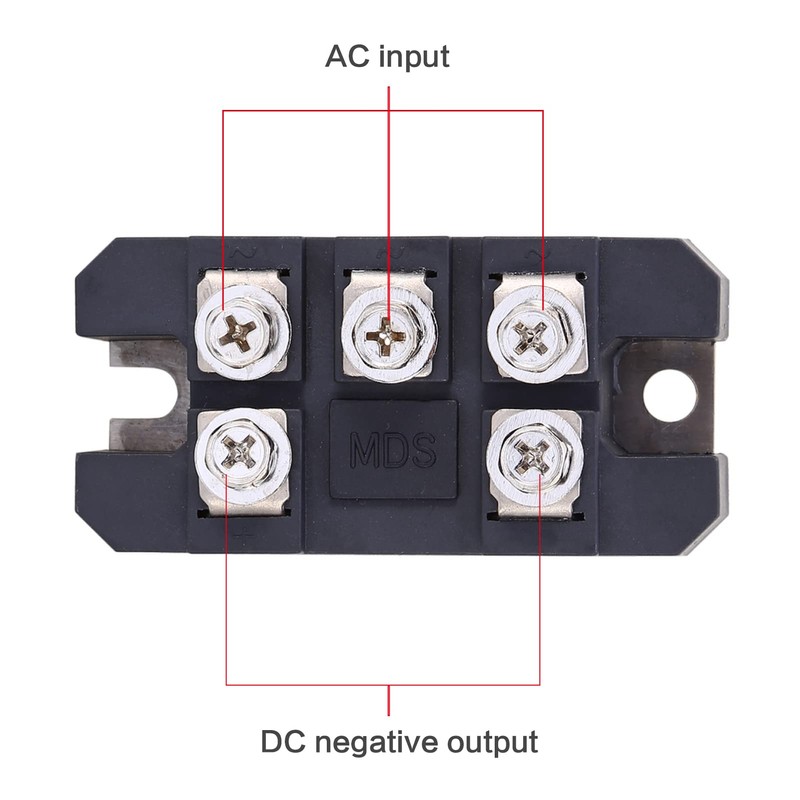 DEWIN Three-phase Rectifier Bridge, Three/3‑Phase Diode Bridge Rectifier 150A MDS150A