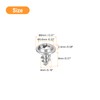 sourcing map ST4x8mm Phillips Pan Head Self-tapping Screw with Washer,