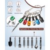 Katerk Portable 1/4 in Hex Shank Drill Bit Holder 6pcs,
