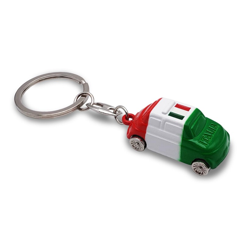 Leddy Living Bag Charm 500 3D with Key Ring, Italian