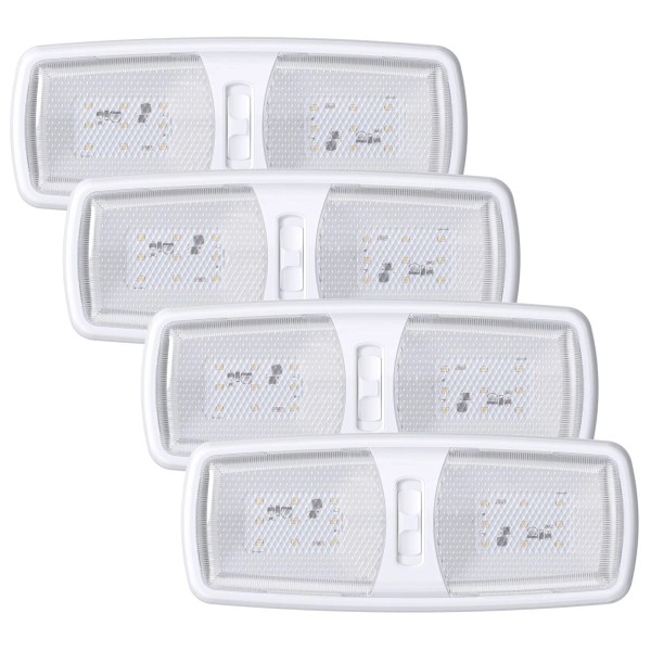 Leisure LED 12V Led RV Ceiling 620 Lumen Double Dome