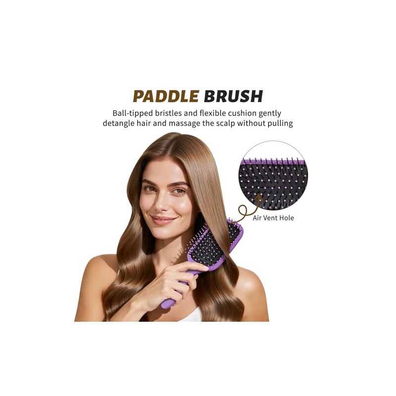4 cepillos de pelo para mujer, peine para mujeres y