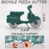 KASESSS Motorcycle Pizza Cutter, Funny Stainless Steel Plastic Pizza Roller,