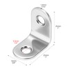 QWORK 20 PCS Corner Braces, 1" x 1" (25x25mm) 2mm