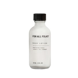Crema Natural para el Cuerpo a Base de Caléndula, Albahaca y Romero - For All Folks, Crema Hidratante Corporal, Aroma Fresco y Relajante. (60 ML)
