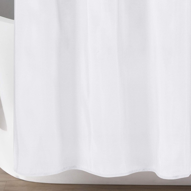 Lush Decor Lillian Shower Curtain, White, 72" x 72\