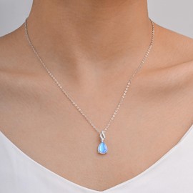 925 Sterling Silver Moonstone Necklace New Beginnings, Moonstone Jewelry June Birthstone Necklace for Women, Inspirational Graduation Gifts for Her, Sister Daughter Best Friend Birthday Gifts Ideas