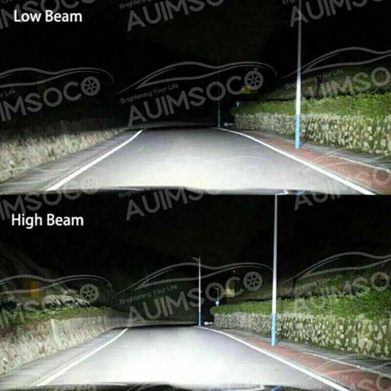 AUIMSOCO 9006 9005 LED Headlights Kit Combo Bulbs 10000K High