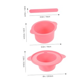 TOVINANNA Diy Mask Bowl 400ml Wax Melting Pot with Stirring Stick Hair Removal Tool for Home Salon Use