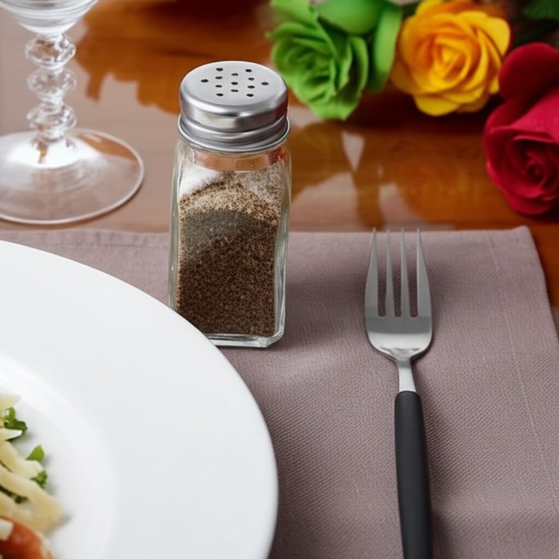 Salt and Pepper Shakers Set Clear Glass, Kitchen Gadgets Cooking