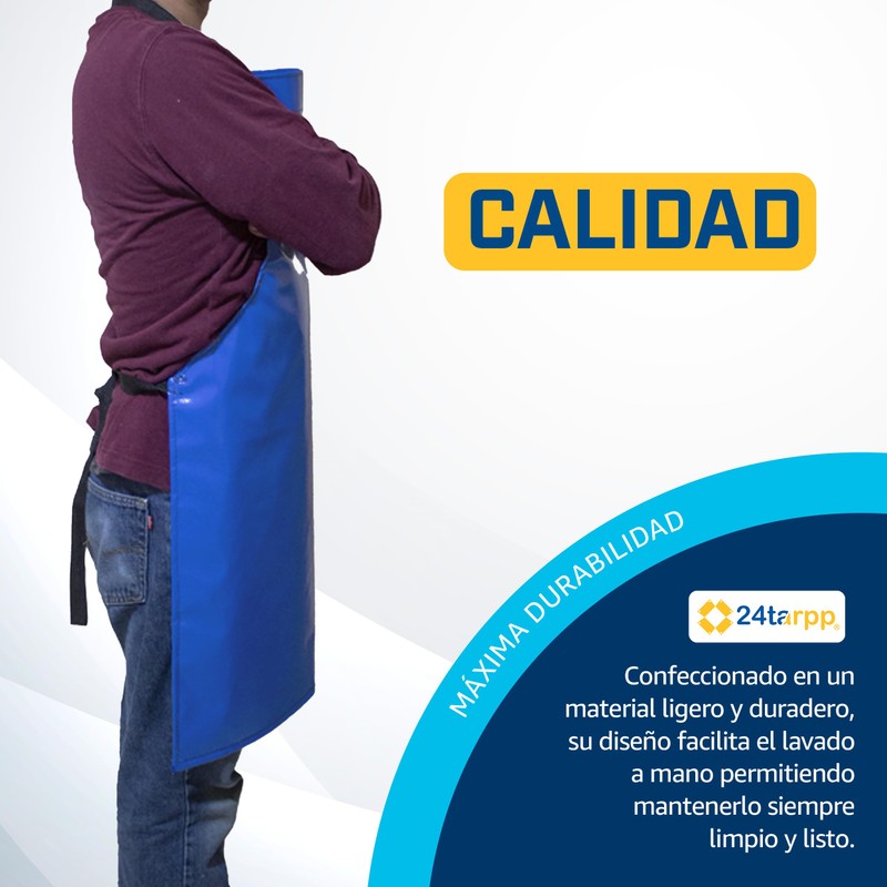 MANDIL DE LONA IMPERMEABLE PARA USO RUDO MULTIUSOS DELANTAL MULTIUSOS