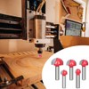 Pack of 5 8 mm Shank Router Bit Hollow Chamfer