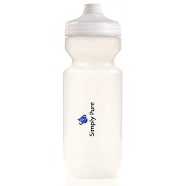 Simply Pure Purist 22 Oz BPA-Free, Sport & Bike Squeeze Water Bottle by Specialized Bikes (Fixy Cap) - Clear