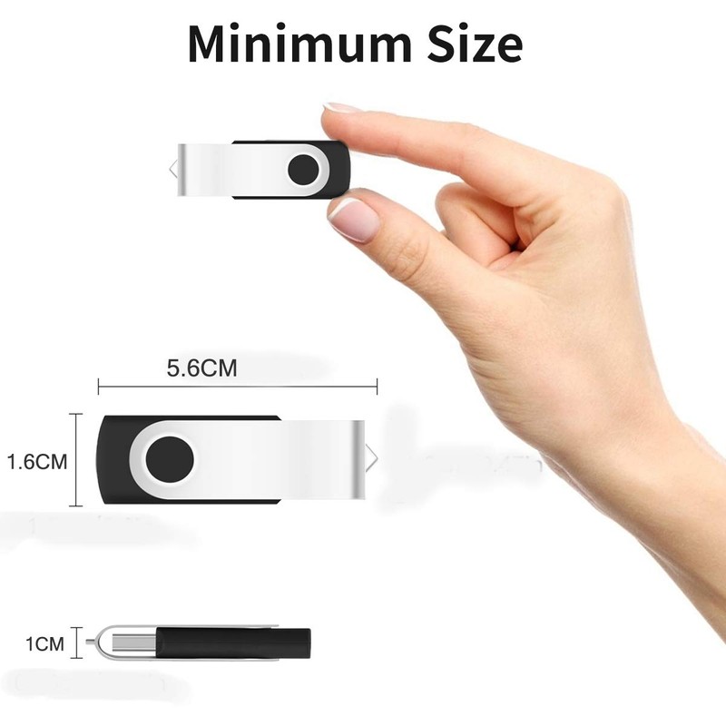 USB Sticks 16 GB Pack of 10, AreTop USB 2.0