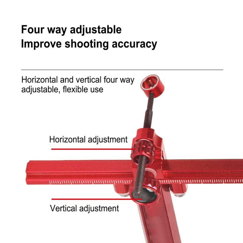 Archery Recurve Bow Sight Iron Adjustable T Shape Quick Release