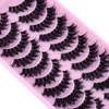 3D False Eyelashes, Natural Eyelashes, Pure Handmade Natural Look, Fluffy
