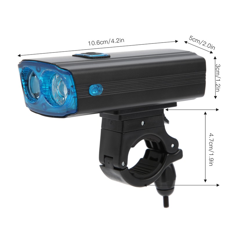 USB Rechargeable Bike Lamp Bicycle Front Light Night Riding Headlight