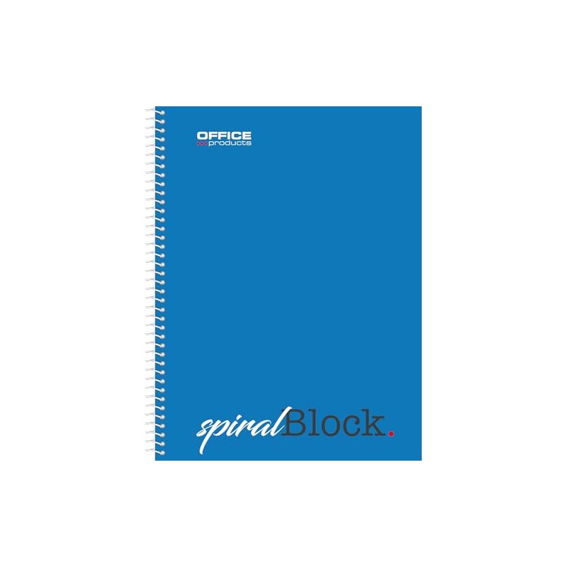 OFFICER PRODUCTS Spiral Notepad A5 Squared / Pack of 5