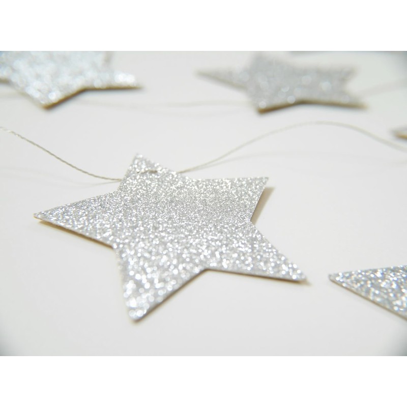 星 ガーランド 約3m (表ゴールド＆裏シルバー)