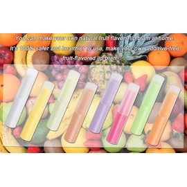 Mini Skater 0.14oz Empty Flavored Lip Balm Container Tubes Plastic Homemade Moisturizing Lip Stick with Caps Bulk Fit for Women Adult DIY Making Supplies, 25 Count (Multicolor)