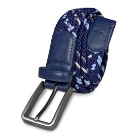 MAD GOLFER Carolina Blue Multicolor Stretch Belt (42)