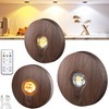Rechargeable Puck Lights with Remote Control,2000mAh High Capacity Battery Operated