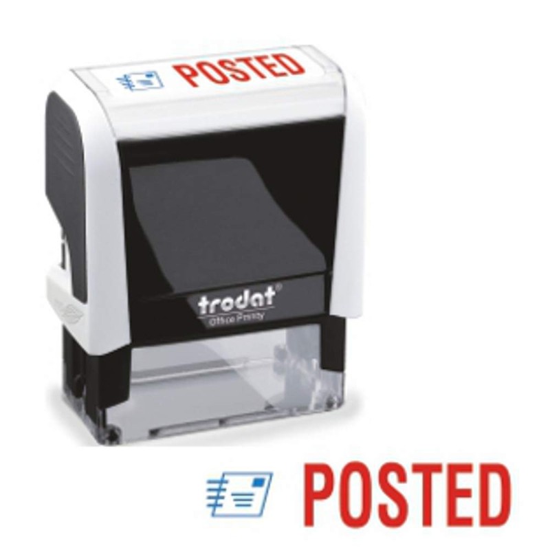 Trodat Stamp 4912 Office Printy with English Text POSTED –