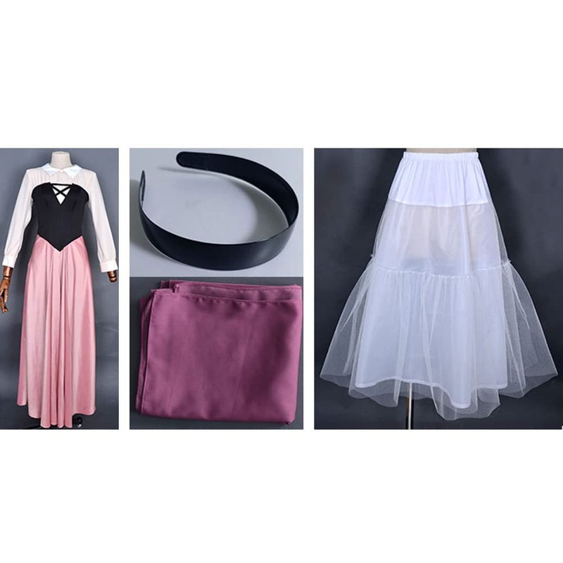 Cosplay.fm Disfraz de princesa clásico para mujer, vestido campesino con