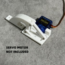 XHM Awesome Servo Motor Hinge - Hatch Door Hinge Parts & Servo Accessories, Perfect for Arduino Raspberry Pi DIY Robotics/Maker Projects (1, White)