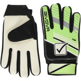 Givova Stop Goalkeeper Glove, Men's, Stop, Giallo Fluo/Nero