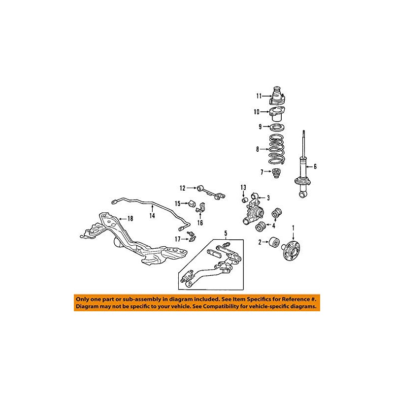 Honda (Honda) Genuine Parts Rubber riya-supuringumaunteingu
