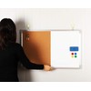 Combination Whiteboard Bulletin Board Set - Dry Erase / Cork
