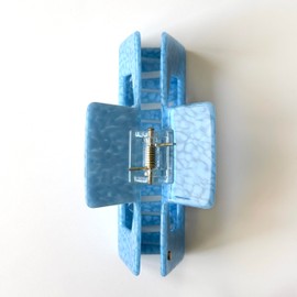 ella cases Alma Women's Large Square Dotty Blue Hair Accessories Hair Clips for Thick and Thin Hair Shatterproof Made from Sustainable Cotton Acetate