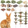 KATUMO Rabbit Chew Toys, 134 PCS DIY Hamster Chew Toys Kit Bunny Teeth Care Molar Ideal for Rabbit, Guinea Pig, Chinchilla, Hamster, Squirrel, Gerbils Etc Small Rodent Pets' Teeth Grinding