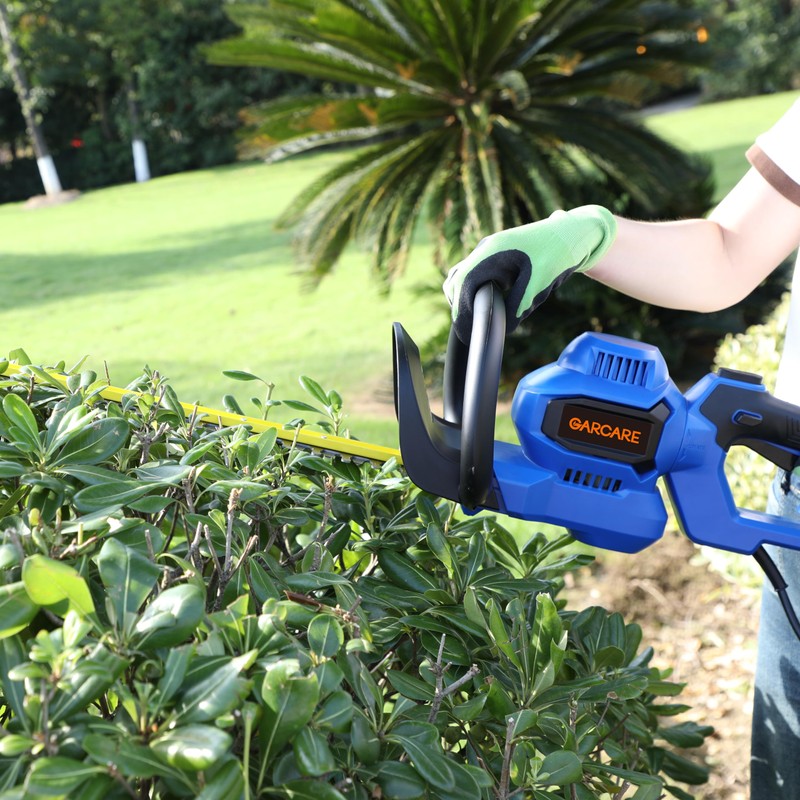 GARCARE 24-Inch Corded Electric Hedge Trimmer - 4.5 Amp, Dual-Action