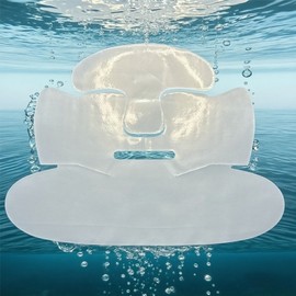 [Overseas] 3D Sheet Mask Hydrogel Silk Piece Mask Moisturizing Soft Wrinkle Removal Spandex Grid Fabric Free Size/Hydrogel Grid Cloth Mask Separate Face Film 10ea